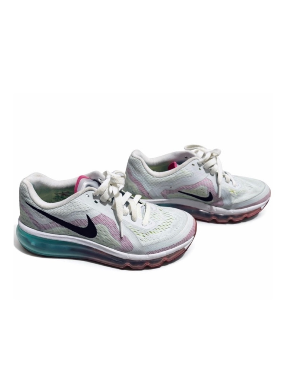 Nike Pink and White Sneakers